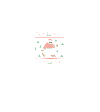 Ugly Sweater Yeti model negru pe tricou