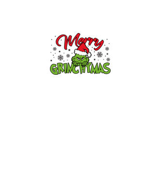 Merry Grinchymas - Grinch model negru pe tricou