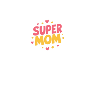 Super Mom Negru model negru pe tricou