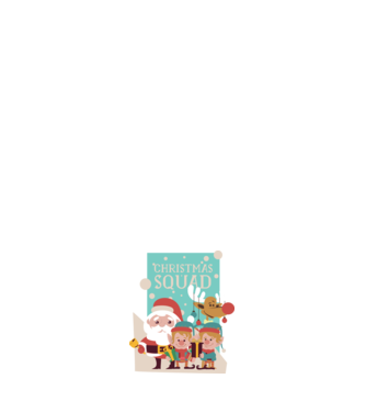 Christmas Squad Echipa de Crăciun model alb pe tricou