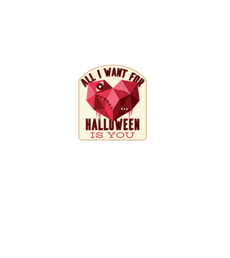 All I want for Halloween is You model alb pe tricou