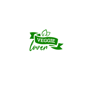 Veggie lover Iubitor de legume model alb pe tricou