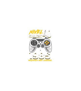 Nivel Finalizat 40 1985 model negru pe tricou