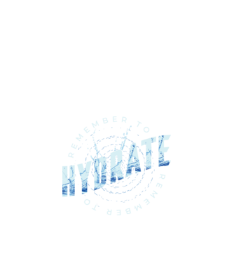 Remember to Hydrate model negru pe tricou