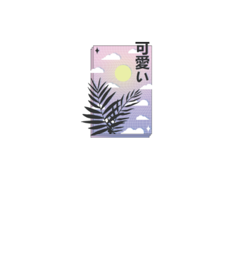Vaporwave Val model gri pe tricou