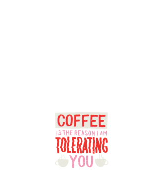 Cafeaua este motivul pentru care încă te mai suport model albastru închis pe tricou
