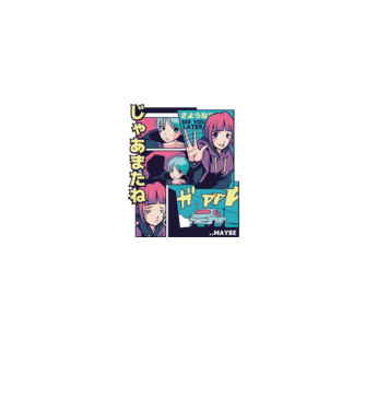 Anime Vaporwave See you Later model gri pe tricou