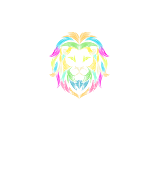 lion line art design model negru pe tricou