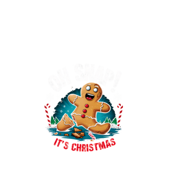 Oh snap! It's christmas Negru model negru pe tricou