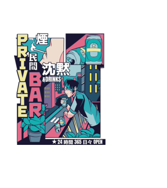 Anime Vaporwave benzi desenate model negru pe tricou