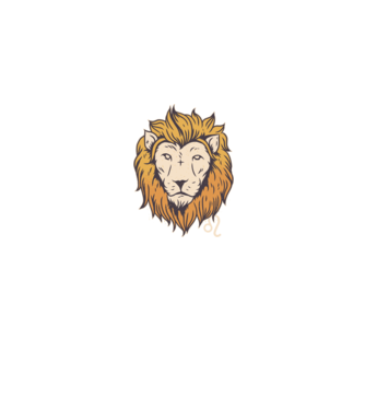 Lion head Horoscope model albastru jeanși pe tricou