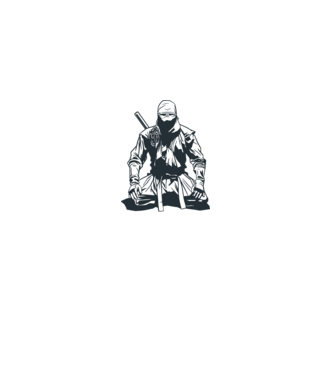 Ninja model turcoaz pe tricou