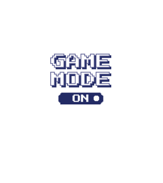 Game mode on Gamer pixel model alb pe tricou