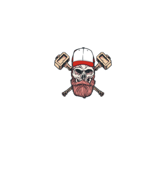 Craniu Viking model gri pe tricou