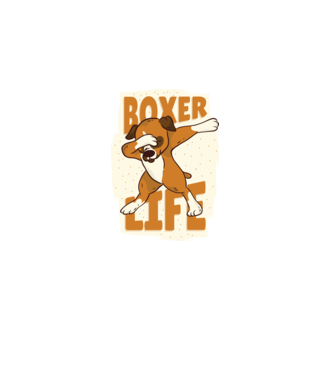 Boxer Life DAB model albastru închis pe tricou