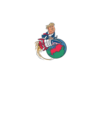 Trump bombă model turcoaz pe tricou