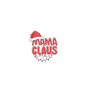 Mama Claus model alb/roșu pe tricou
