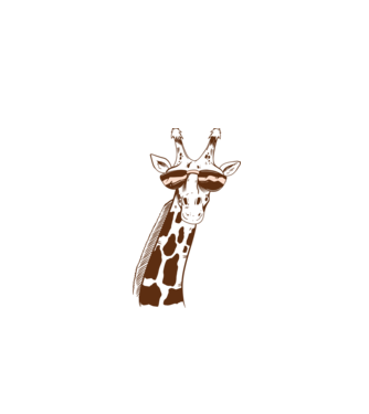 Cap Girafă model gri pe tricou