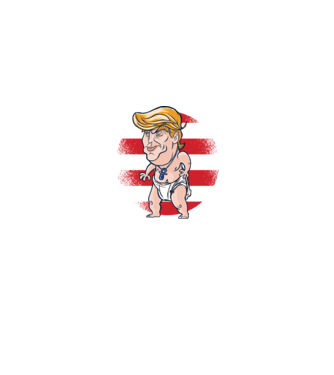 Trump Baby tricou amuzant model albastru regal pe tricou
