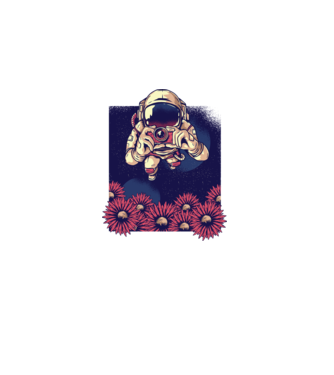 Astronaut Fotograf model negru pe tricou
