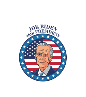 Joe Biden cel de-al 46-lea președinte al SUA model alb pe tricou
