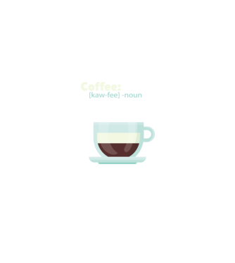 Definiție cafea model negru pe tricou