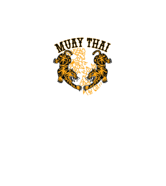 Tigri Muay Thai model roz neon pe tricou