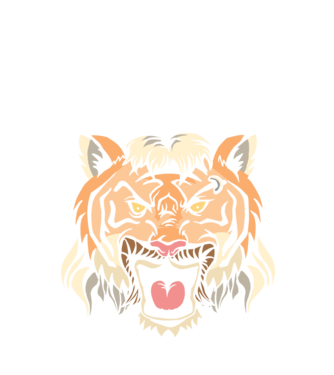 Tiger King Tigru model negru pe tricou