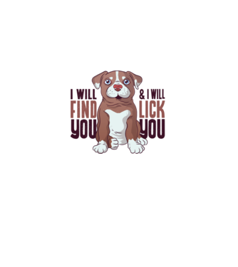 Pitbull - I will find you and I will lick you model galben pe tricou