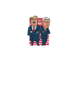 Trump Pence USA model alb pe tricou