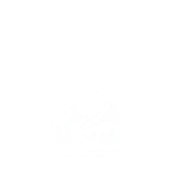 Peisaj geometric model albastru închis pe tricou