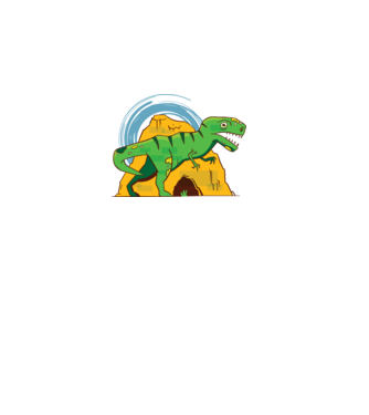 Dinozaur T-rex model negru pe tricou