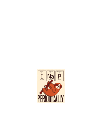 I NaP Periodic tricou leneș model alb pe tricou
