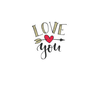 'Te iubesc tricou pentru Valentine''s Day' model alb pe tricou