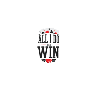 All I do is win Poker model gri pe tricou