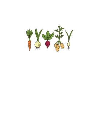 Legume model alb pe tricou