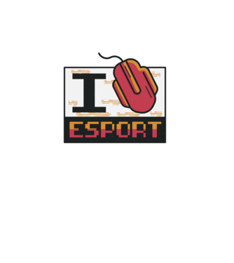 I love Esport model roz pe tricou