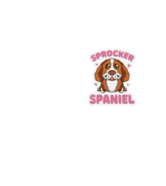 Sprocker Spaniel model galben neon pe tricou