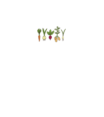 Legume model alb pe tricou