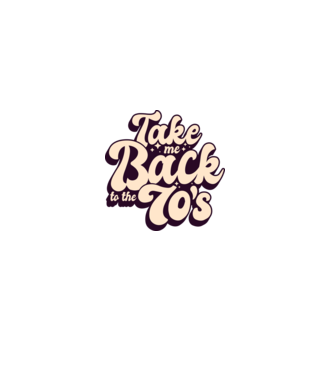 'Retro - Take me back to the 70''s' model turcoaz pe tricou