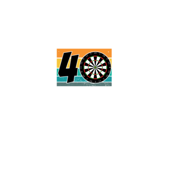 'I''m not 40 I''m double 20 darts birthday' model negru pe tricou