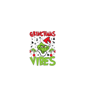 Grinchmas Vibes - Grinch model verde pe tricou