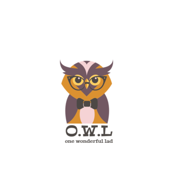OWL - One wonderful Lad model alb pe tricou