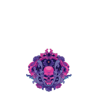 Cranii Dark Skull model nisipiu pe tricou