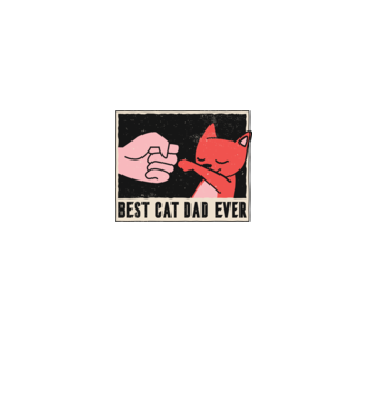 Best Cat Dad Ever - Cel mai bun stăpân de pisică model albastru deschis pe tricou