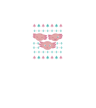 Pulover urât Axolotl model negru pe tricou