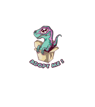 Raptor drăguț model albastru deschis pe tricou