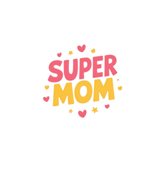Super Mom Negru model negru pe tricou