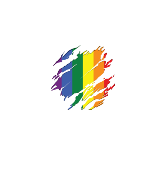 Steag LGBTQ model negru pe tricou