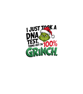 Grinch DNA test model alb/roșu pe tricou